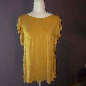 Matilda Jane mustard top